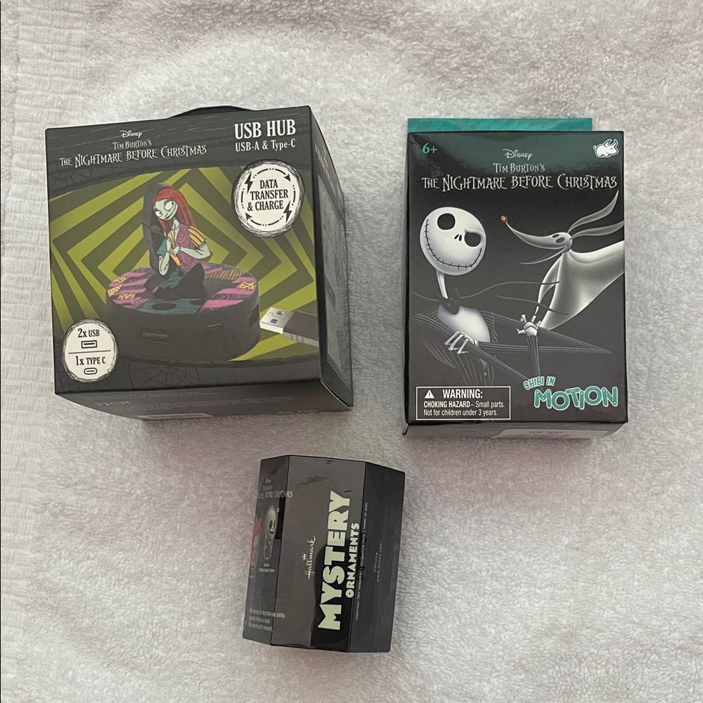 Disney The Nightmare Before Christmas Lot of 3